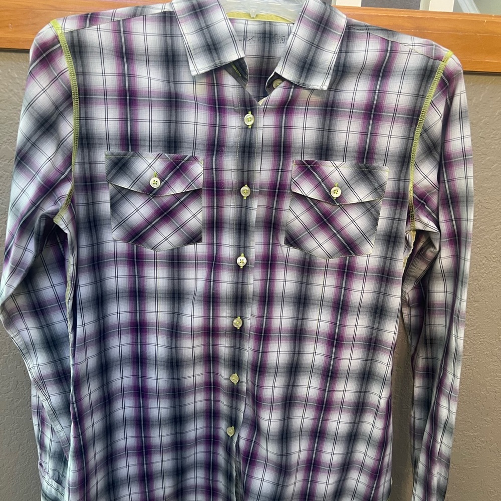 Arnold Zimberg Button Down Long Sleeve Shirt Size Large